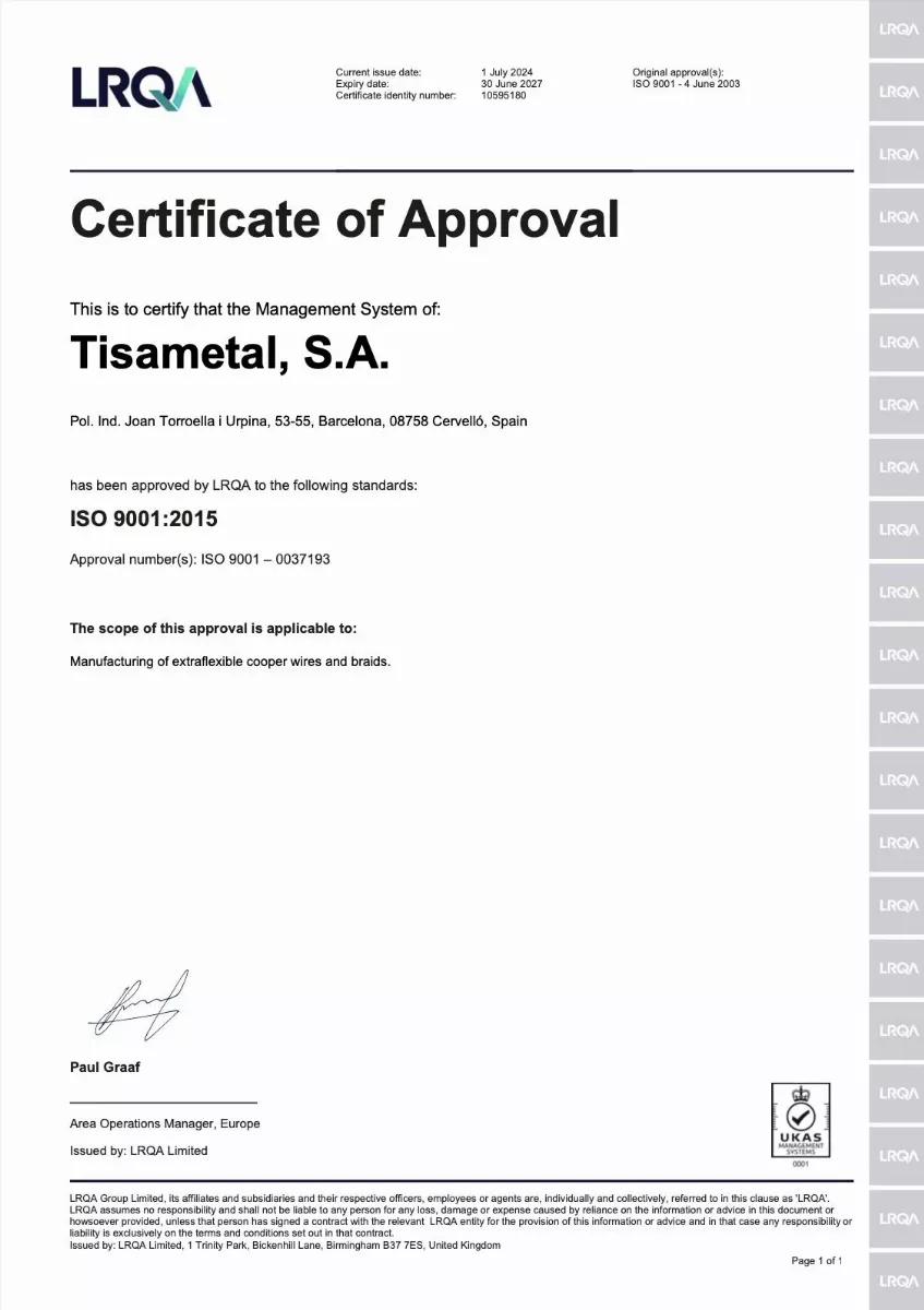 Certificate of Approval